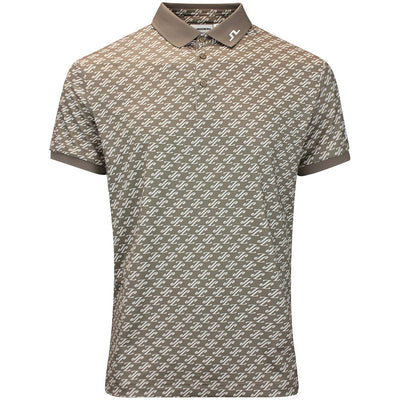J.Lindeberg Golf Shirt - Tour Tech Print Reg. Fit - CJS Brindle AW26