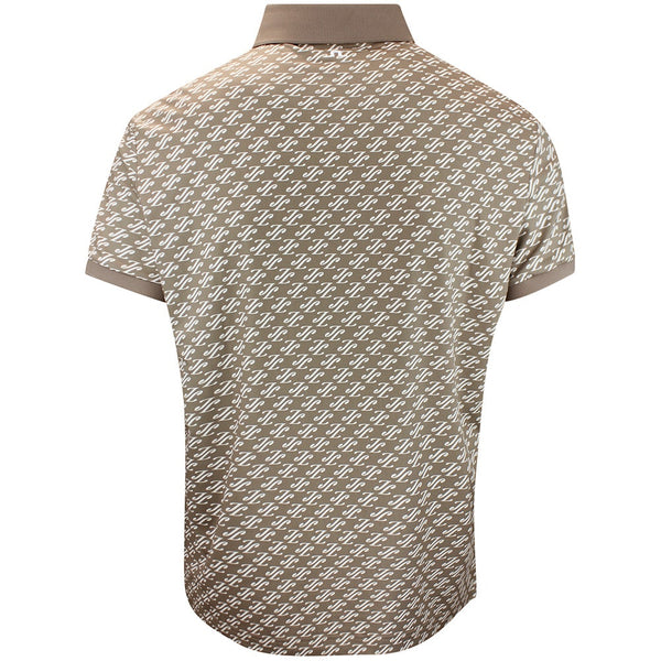 J.Lindeberg Golf Shirt - Tour Tech Print Reg. Fit - CJS Brindle AW26