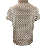 J.Lindeberg Golf Shirt - Tour Tech Print Reg. Fit - CJS Brindle AW26
