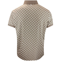 J.Lindeberg Golf Shirt - Tour Tech Print Reg. Fit - CJS Brindle AW26