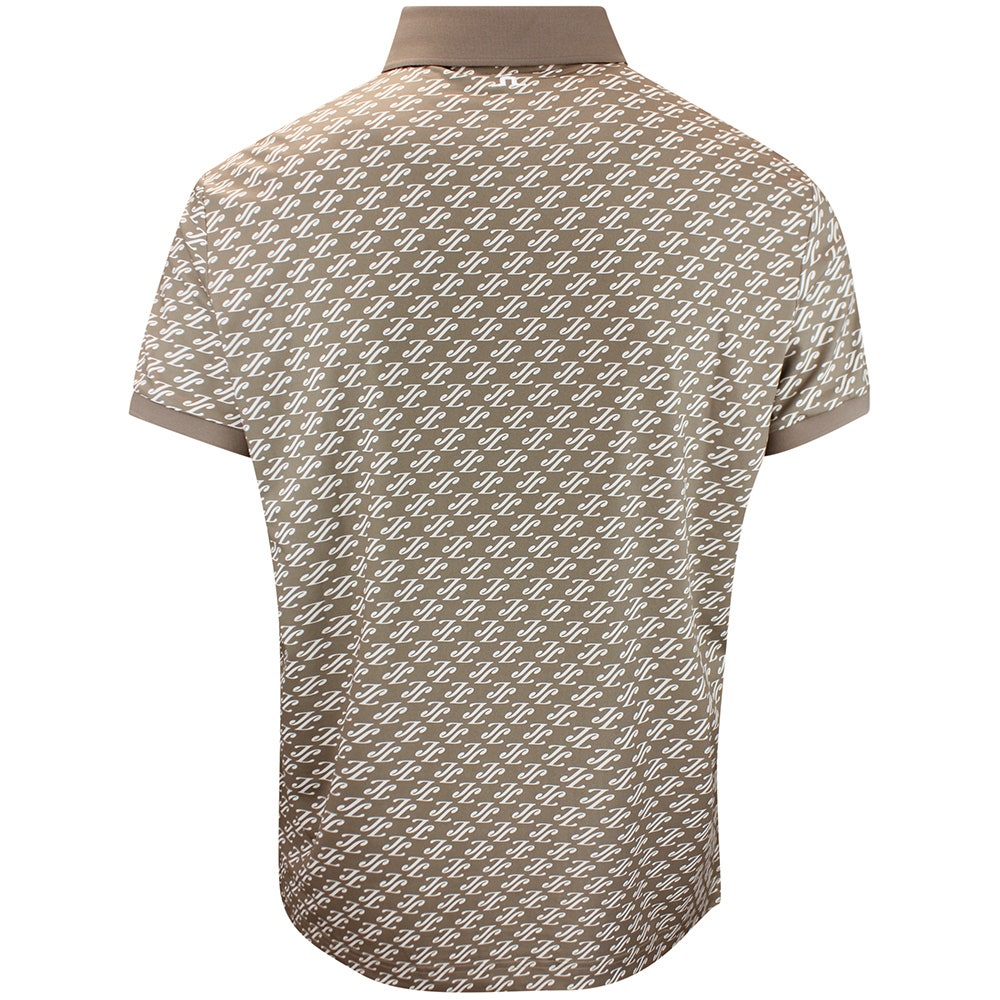 J.Lindeberg Golf Shirt - Tour Tech Print Reg. Fit - CJS Brindle AW26