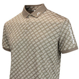 J.Lindeberg Golf Shirt - Tour Tech Print Reg. Fit - CJS Brindle AW26