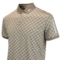 J.Lindeberg Golf Shirt - Tour Tech Print Reg. Fit - CJS Brindle AW26
