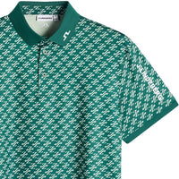 J.Lindeberg Golf Shirt - Tour Tech Print Reg. Fit - CJS Forest AW26