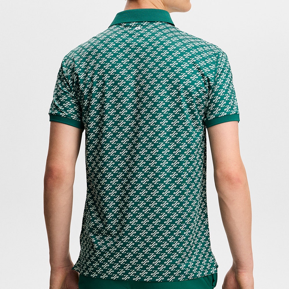 J.Lindeberg Golf Shirt - Tour Tech Print Reg. Fit - CJS Forest AW26