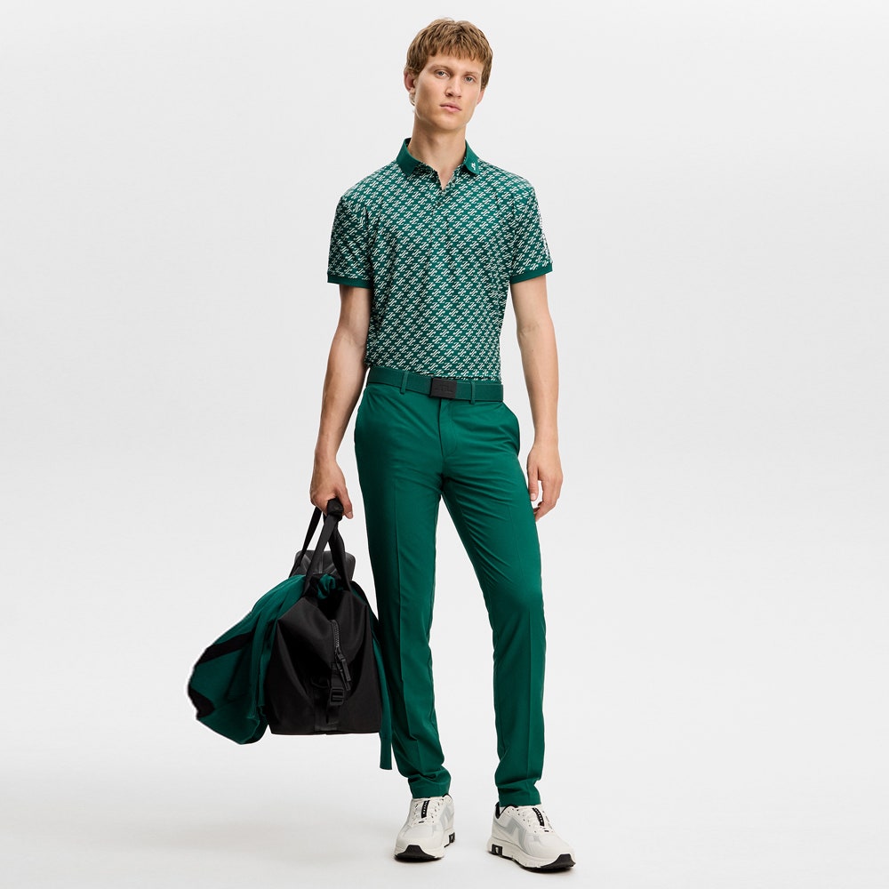 J.Lindeberg Golf Shirt - Tour Tech Print Reg. Fit - CJS Forest AW26