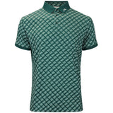 J.Lindeberg Golf Shirt - Tour Tech Print Reg. Fit - CJS Forest AW26