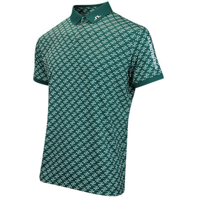 J.Lindeberg Golf Shirt - Tour Tech Print Reg. Fit - CJS Forest AW26