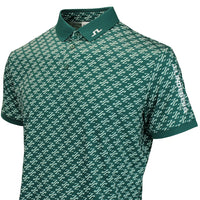 J.Lindeberg Golf Shirt - Tour Tech Print Reg. Fit - CJS Forest AW26