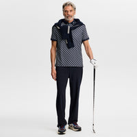 J.Lindeberg Golf Shirt - Tour Tech Print Reg. Fit - CJS Navy AW26