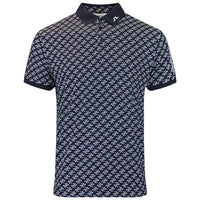 J.Lindeberg Golf Shirt - Tour Tech Print Reg. Fit - CJS Navy AW26