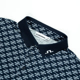 J.Lindeberg Golf Shirt - Tour Tech Print Reg. Fit - CJS Navy AW26