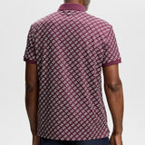 J.Lindeberg Golf Shirt - Tour Tech Print Reg. Fit - CJS Wine AW26
