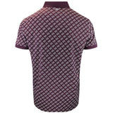 J.Lindeberg Golf Shirt - Tour Tech Print Reg. Fit - CJS Wine AW26