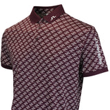 J.Lindeberg Golf Shirt - Tour Tech Print Reg. Fit - CJS Wine AW26