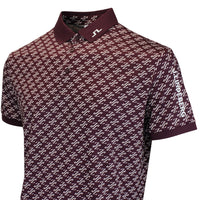 J.Lindeberg Golf Shirt - Tour Tech Print Reg. Fit - CJS Wine AW26