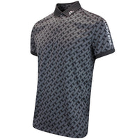 J.Lindeberg Golf Shirt - Tour Tech Print Reg. Fit - Geo Black AW25