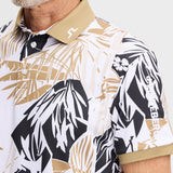 J.Lindeberg Golf Shirt - Tour Tech Print Reg. Fit - Grove Kelp SH26