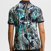 J.Lindeberg Golf Shirt - Tour Tech Print Reg. Fit - Grove Navy SH26