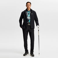 J.Lindeberg Golf Shirt - Tour Tech Print Reg. Fit - Grove Navy SH26