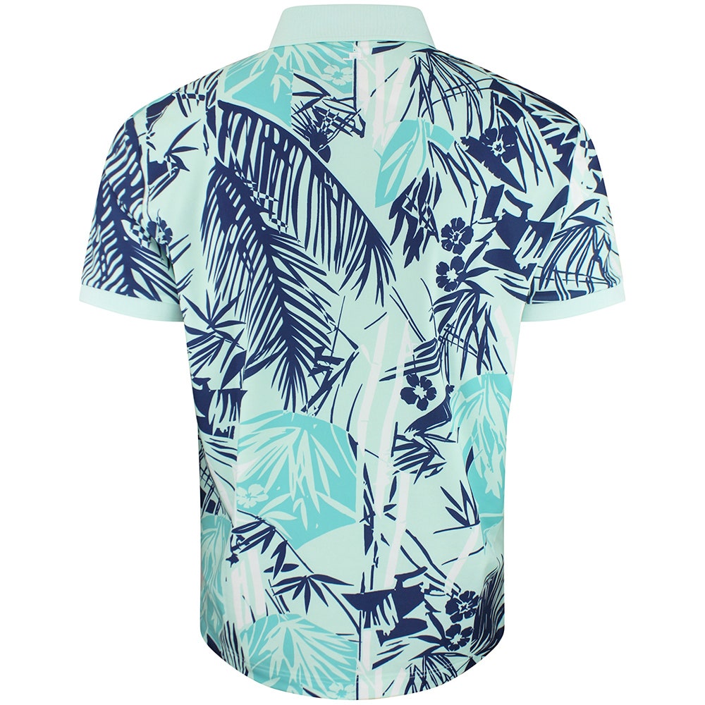 J.Lindeberg Golf Shirt - Tour Tech Print Reg. Fit - Grove Bay SH26