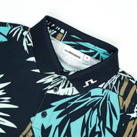 J.Lindeberg Golf Shirt - Tour Tech Print Reg. Fit - Grove Navy SH26