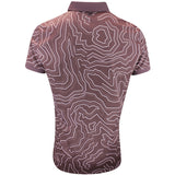 J.Lindeberg Golf Shirt - Tour Tech Print Reg. Fit - Huckleberry AW25