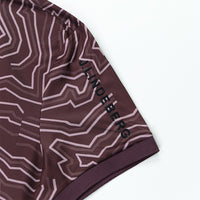 J.Lindeberg Golf Shirt - Tour Tech Print Reg. Fit - Huckleberry AW25