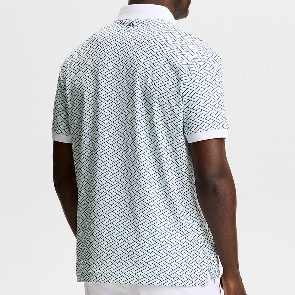 J.Lindeberg Golf Shirt - Tour Tech Print Reg. Fit - LW Bay SH26