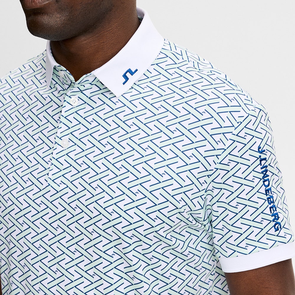 J.Lindeberg Golf Shirt - Tour Tech Print Reg. Fit - LW Bay SH26