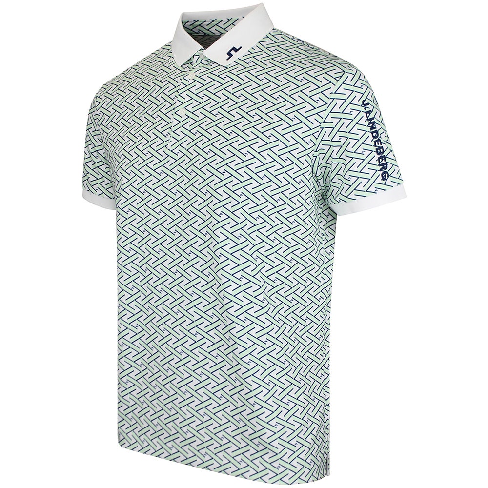 J.Lindeberg Golf Shirt - Tour Tech Print Reg. Fit - LW Bay SH26
