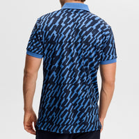 J.Lindeberg Golf Shirt - Tour Tech Print Reg. Fit - Oak Federal SS26