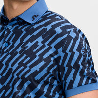 J.Lindeberg Golf Shirt - Tour Tech Print Reg. Fit - Oak Federal SS26