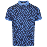 J.Lindeberg Golf Shirt - Tour Tech Print Reg. Fit - Oak Federal SS26