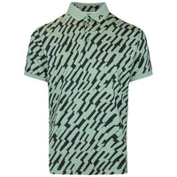 J.Lindeberg Golf Shirt - Tour Tech Print Reg. Fit - Oak Green SS26
