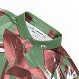 J.Lindeberg Golf Shirt - Tour Tech Print Reg. Fit - P. Green SS26