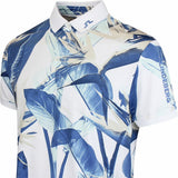 J.Lindeberg Golf Shirt - Tour Tech Print Reg. Fit - P. Skylight SS26