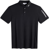 J.Lindeberg Golf Shirt - Tour Tech Regular Fit - Black AW26
