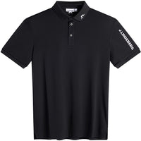 J.Lindeberg Golf Shirt - Tour Tech Regular Fit - Black AW26