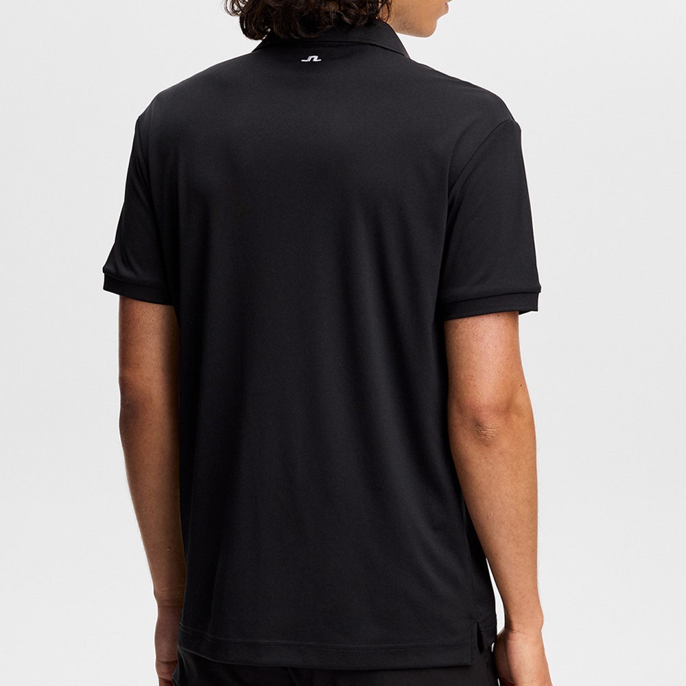 J.Lindeberg Golf Shirt - Tour Tech Regular Fit - Black AW26
