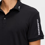 J.Lindeberg Golf Shirt - Tour Tech Regular Fit - Black AW26