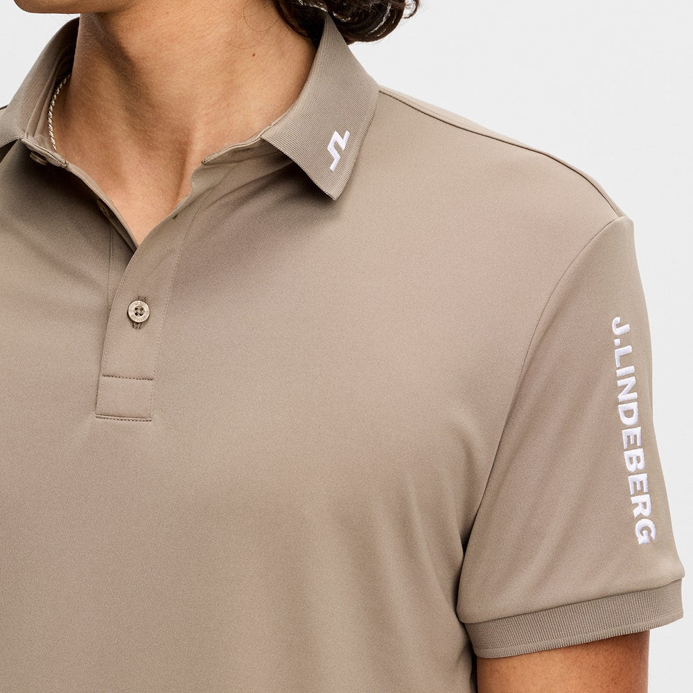J.Lindeberg Golf Shirt - Tour Tech Regular Fit - Brindle AW26