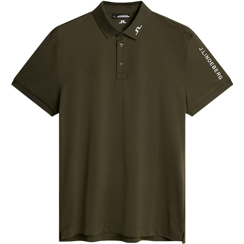 J.Lindeberg Golf Shirt - Tour Tech Regular Fit - Forest Green AW25
