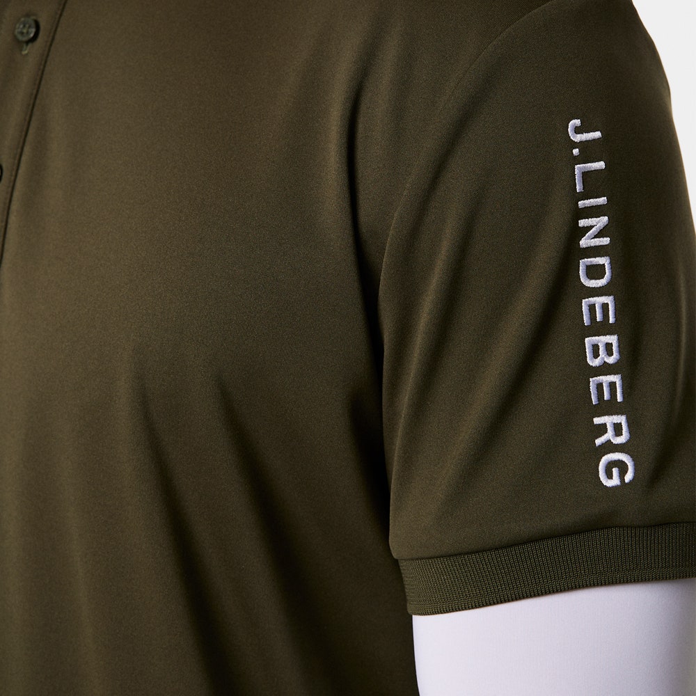 J.Lindeberg Golf Shirt - Tour Tech Regular Fit - Forest Green AW25