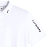 J.Lindeberg Golf Shirt - Tour Tech Regular Fit - White AW26
