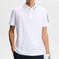 J.Lindeberg Golf Shirt - Tour Tech Regular Fit - White AW26