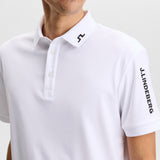 J.Lindeberg Golf Shirt - Tour Tech Regular Fit - White AW26