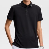 J.Lindeberg Golf Shirt - Tour Tech Slim Fit - Black SS26