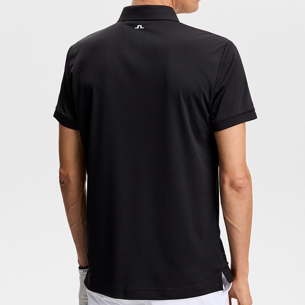 J.Lindeberg Golf Shirt - Tour Tech Slim Fit - Black SS26