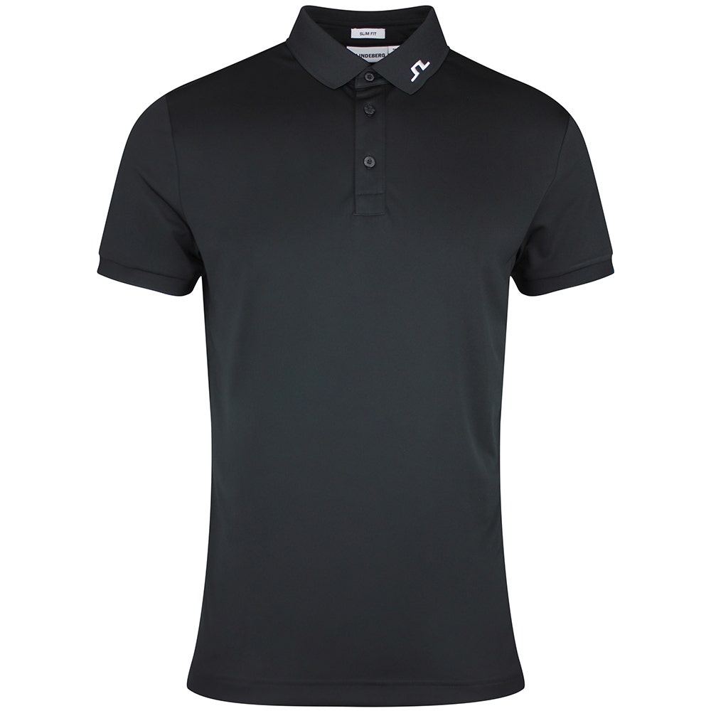 J.Lindeberg Golf Shirt - Tour Tech Slim Fit - Black SS26